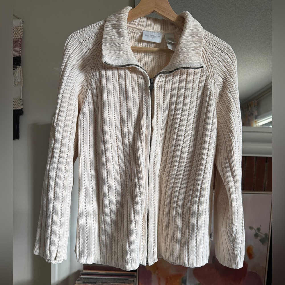 Liz Claiborne vintage zip up sweater